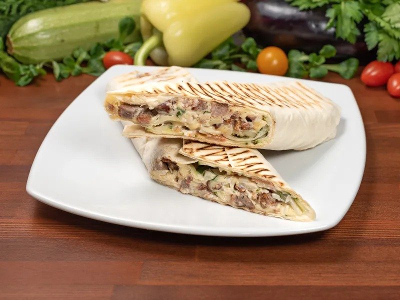 Королевская шаверма из курицы с сыром